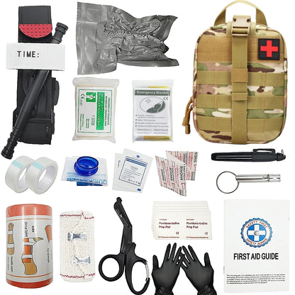 Outdoor survival equipment Molle bag  emergency first aid kit tourniquet ect for Go Bag