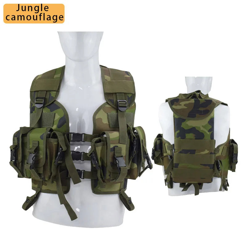 Tactical Vest Combat with Water Bag Pouch