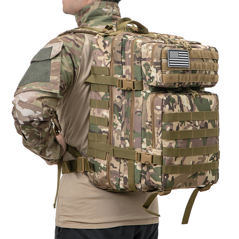 GO BAG 50L Survival Tactical Empty Bugout Bag - Multiple Colors