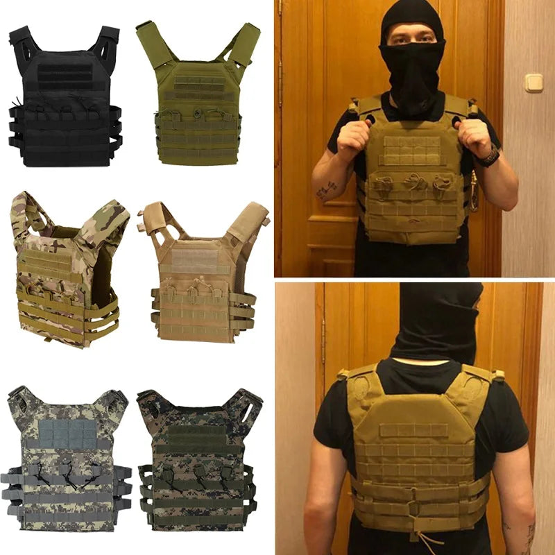 600D Tactical Vest Molle Plate Carrier Magazine Protective Vest