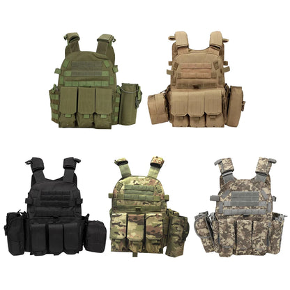 Nylon Tactical Vest  Plate Carrier Vest Combat MOLLE Military Vest Outdoor