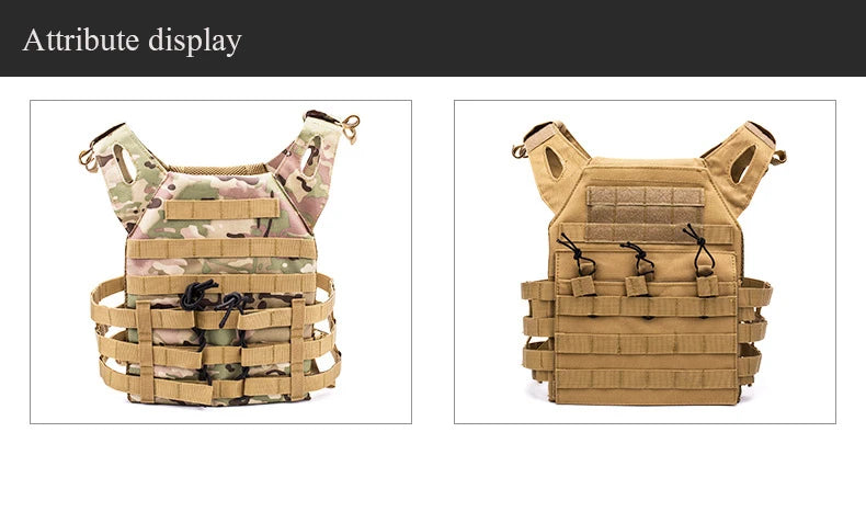 600D Tactical Vest Molle Plate Carrier Magazine Protective Vest