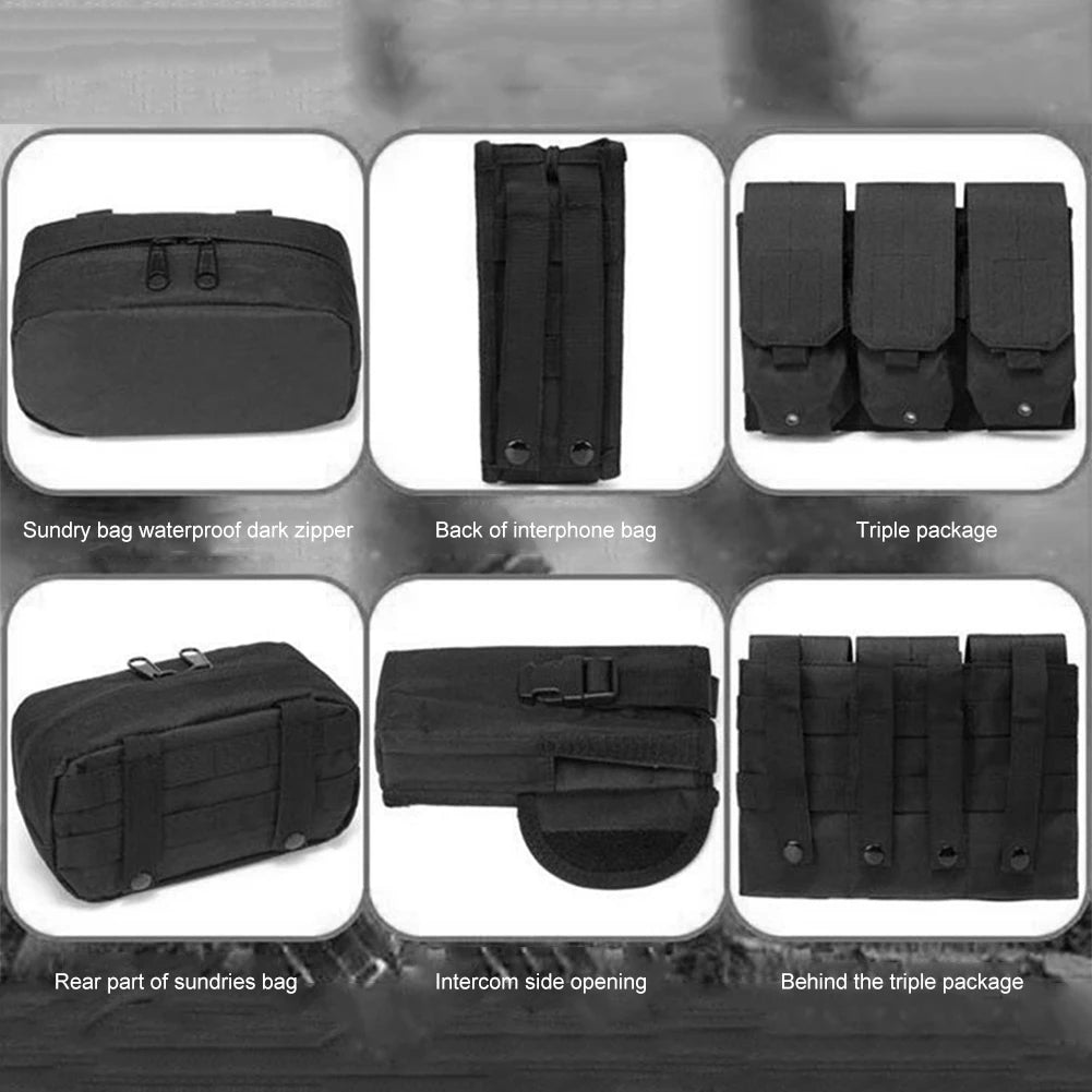 Nylon Tactical Vest  Plate Carrier Vest Combat MOLLE Military Vest Outdoor