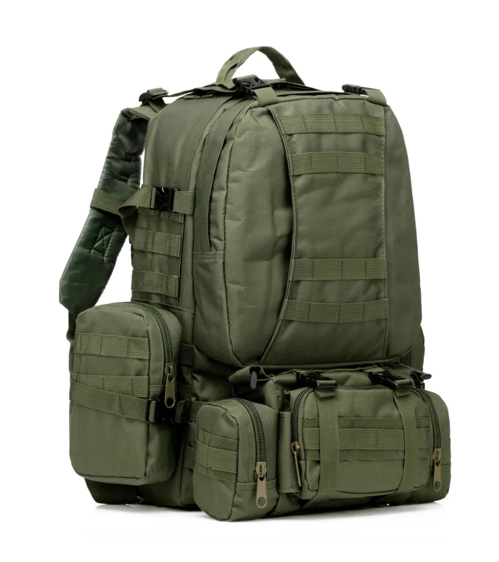 GO BAG 70L Total LARGE Capacity 4 in 1 Survival Tactical Empty Bugout Bag - Multiple Colors