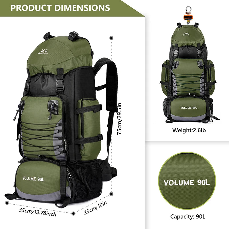 GO BAG 90L EXTRA LARGE  Survival Tactical Empty Bugout Bag - Multiple Colors