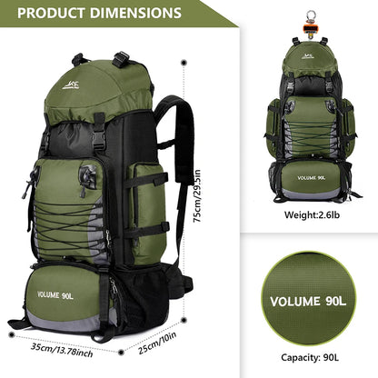 GO BAG 90L EXTRA LARGE  Survival Tactical Empty Bugout Bag - Multiple Colors