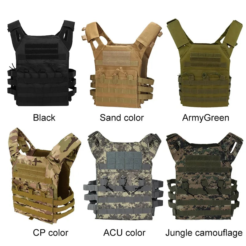 600D Tactical Vest Molle Plate Carrier Magazine Protective Vest