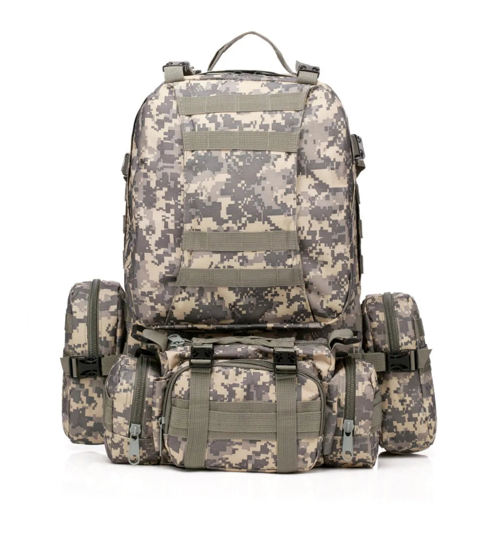 GO BAG 70L Total LARGE Capacity 4 in 1 Survival Tactical Empty Bugout Bag - Multiple Colors