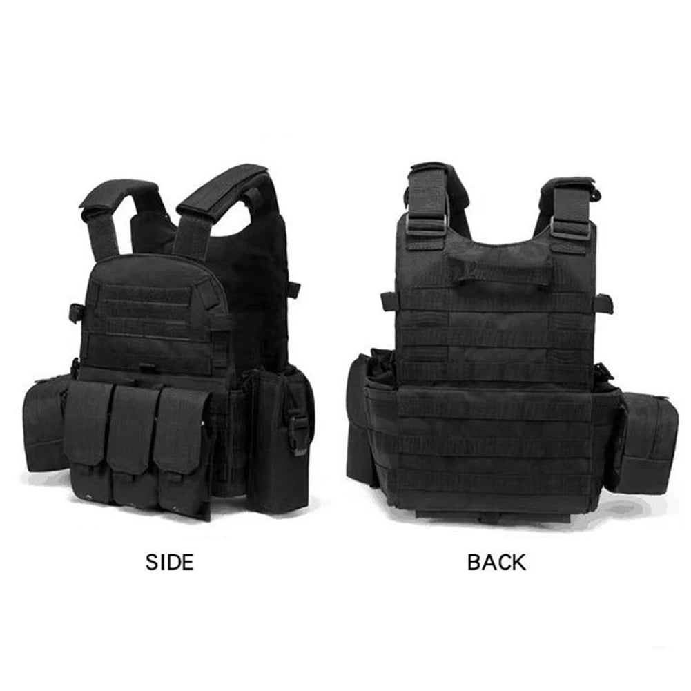 Nylon Tactical Vest  Plate Carrier Vest Combat MOLLE Military Vest Outdoor