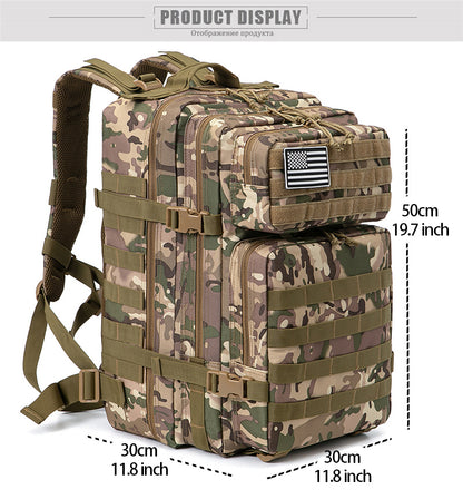 GO BAG 50L Survival Tactical Empty Bugout Bag - Multiple Colors