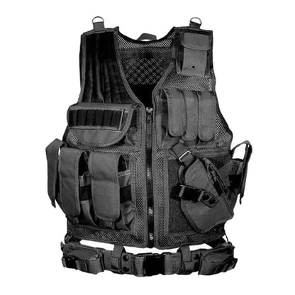 Tactical Vest Combat Gear Molle Protective Vest with Holster