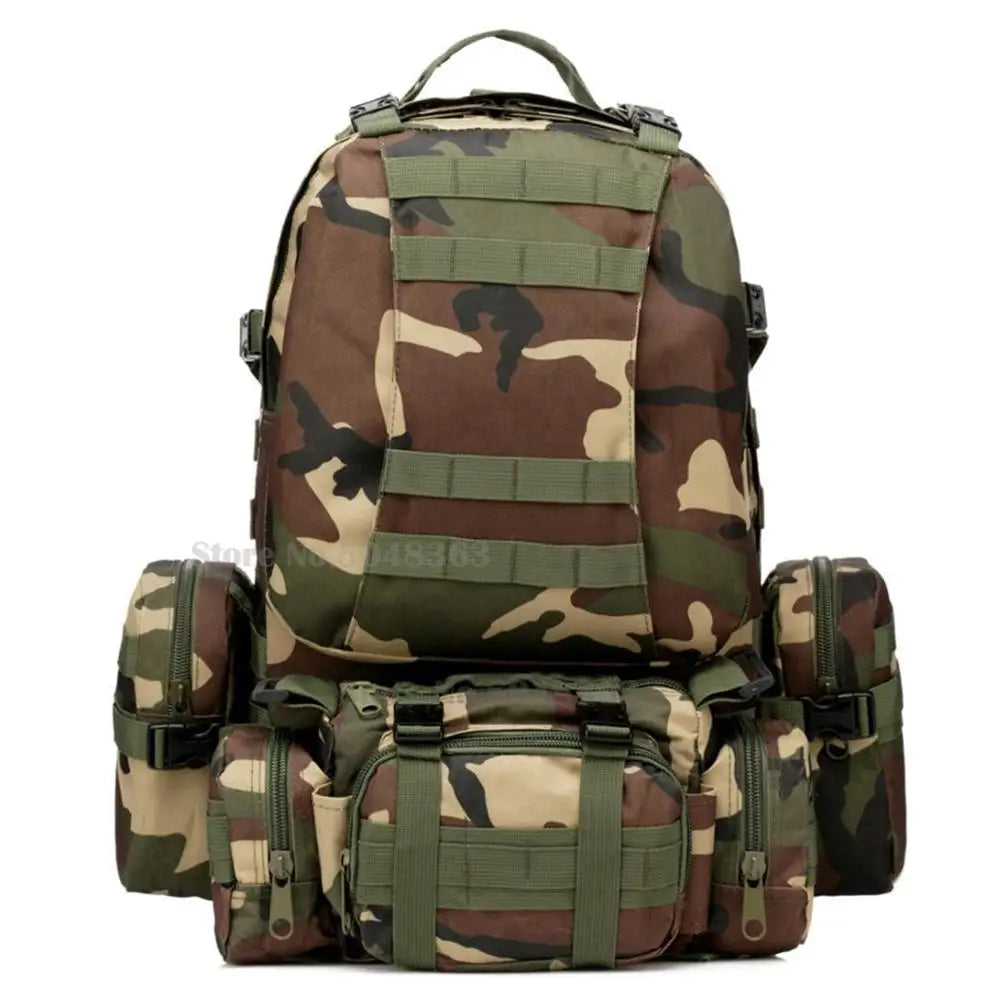 GO BAG 70L Total LARGE Capacity 4 in 1 Survival Tactical Empty Bugout Bag - Multiple Colors