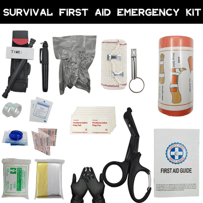 Outdoor survival equipment Molle bag  emergency first aid kit tourniquet ect for Go Bag