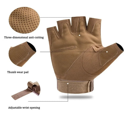 Outdoor Tactical Gloves Half Finger Gloves Protective Gear